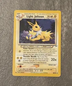 Pokemon TCG Light Jolteon Neo Destiny Card 48/105 Unlimited Uncommon - Image 1