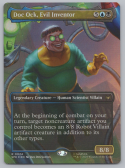 MTG - FOIL Doc Ock, Evil Inventor (Borderless) - Spider-Man (SPE) -e514 - Image 1