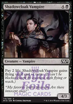 Shadowcloak Vampire 4x FOIL MTG M15 Core Set Common MINT black - Image 1