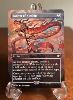 MTG Banner of Kinship Borderless Foundations FDN 352 Regular Rare NM Magic - Image 1