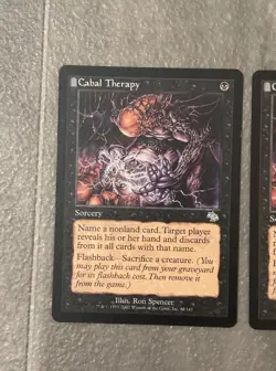 Vintage MTG ** Cabal Therapy ** Judgment ** Lot of 2 - Image 2