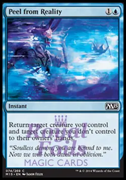 Peel from Reality 4x FOIL MTG M15 Core Set Common MINT blue - Image 1