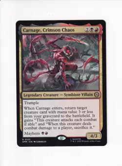 MAGIC THE GATHERING MTG MARVEL'S SPIDER-MAN CARNAGE, CRIMSON CHAOS - Image 1