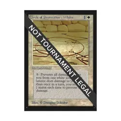 WOTC MtG International Ed. Circle of Protection: White (C) NM - Image 1