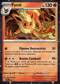 Carte Pokemon PYROLI SVP 167 PROMO HOLO Ecarlate et Violet EV8.5 FR NEUF - Image 1