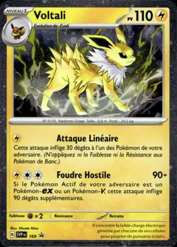 Carte Pokemon VOLTALI SVP 169 PROMO HOLO Ecarlate et Violet EV8.5 FR NEUF - Image 1