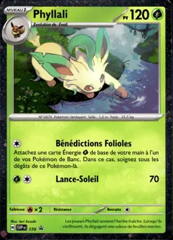 Carte Pokemon PHYLLALI SVP 170 PROMO HOLO Ecarlate et Violet EV8.5 FR NEUF - Image 1