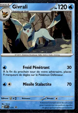 Carte Pokemon HOLO Givrali SVP 171 Promo Ecarlate & Violet FR NEUF - Image 1