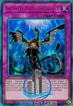 Yugioh Infinite Impermanence Ultimate Rare RA01-EN075 1st Edition - Image 1