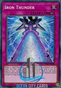 Yugioh Iron Thunder 1st Ed Secret Rare PHNI-EN080 - Image 3
