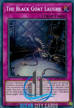 Yugioh MP25-EN057 The Black Goat Laughs Prismatic Secret Rare 1st Edition - Image 1