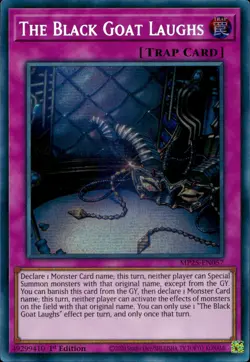 Yugioh MP25-EN057 The Black Goat Laughs Prismatic Secret Rare 1st Edition - Image 5