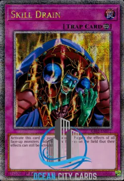 Yugioh Skill Drain RA02-EN077 Quarter Century Secret Rare 1st Ed - Image 5