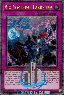 Yugioh Big Welcome Labrynth RA04-EN104 Quarter Century Rare 1st Edition - Image 3