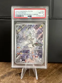 Pokemon TCG N's Reshiram Stamped Promo Holo Card 167/159 SV09 Journey Together - Image 1