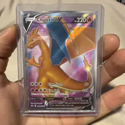 Pokemon Card - Charizard V SWSH050 Sword & Shield Black Star Promo Holo - M/NM - Image 1