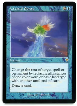 1X CRYSTAL SPRAY [INV - INVASION] - MTG VINTAGE CARD [EXCELLENT] - Image 1