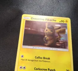 Detective Pikachu SM190 Holo Black Star Promo Pokemon Card MP - Image 2