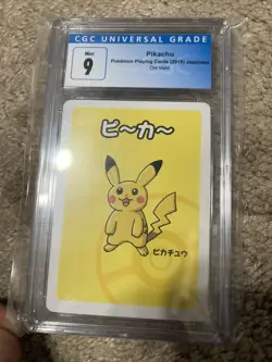 CGC 9 Pikachu Babanuki Old Maid Japanese Pokemon Card - Image 1