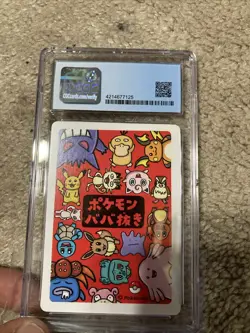 CGC 9 Pikachu Babanuki Old Maid Japanese Pokemon Card - Image 2