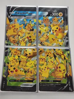 Pikachu V-Union [Set of 4] SWSH: Sword & Shield Promo Cards Holo - Image 1