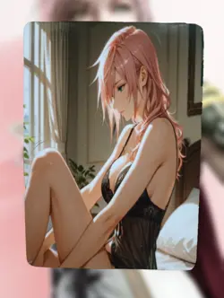 Lightning Final Fantasy Anime Waifu Sexy Goddess Doujin Lewd Hentai Card - Image 1