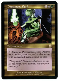 1X PERNICIOUS DEED [APC - APOCALYPSE] - MTG VINTAGE CARD [VERY GOOD] - Image 1