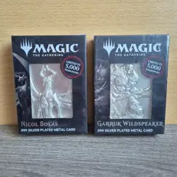 Magic the Gathering Limited Silver Plated Ingot Nicol Bolas Garruk Wildspeaker - Image 1
