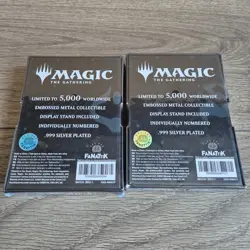 Magic the Gathering Limited Silver Plated Ingot Nicol Bolas Garruk Wildspeaker - Image 2