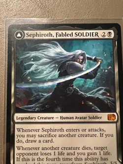 MTG, FF | Sephiroth, Fabled SOLDIER/Sephiroth, One-Winged Angel | Non-Foil - Image 1