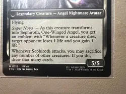 MTG, FF | Sephiroth, Fabled SOLDIER/Sephiroth, One-Winged Angel | Non-Foil - Image 3