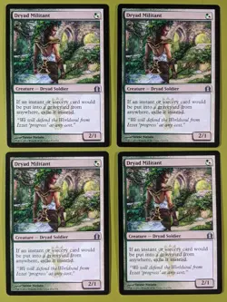 Dryad Militant x4 Return to Ravnica 4x Playset Magic the Gathering MTG - Image 1