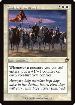 Cathars' Crusade Foil Retro Frame Innistrad Remastered NM MTG - Image 1