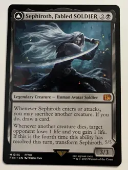 MtG Sephiroth, Fabled SOLDIER FIN Final Fantasy Universes Beyond Magic - Image 1