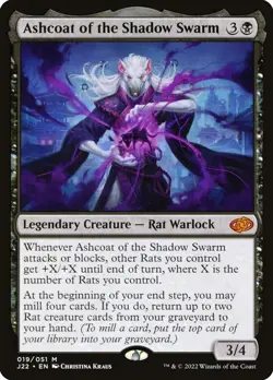 Magic MTG Jumpstart 2022 Ashcoat of the Shadow Swarm NEAR MINT NM - Image 1