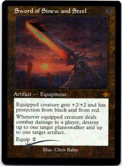 Sword of Sinew and Steel (Retro Frame) (Foil Etched) - Modern Horizons - 31 NM - Image 1