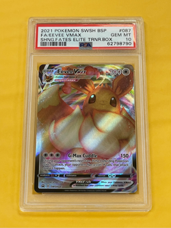 2021 Pokemon Shining Fates ETB Eevee VMAX FA BSP Promo #SWSH087 PSA 10 - Image 1