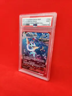 Vaporeon Vmax 182 Premium Collection Pokemon PSA 9 - Image 2