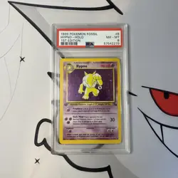 1999 Pokemon Fossil Set 1st Edition Hypno-Holo #8/62 PSA 8 NM-Mint - Image 3