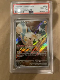 2023 Pokemon SVI EN-Scarlet & Violet Pachirisu Full Art 208/198 PSA 10 GEM MINT! - Image 1