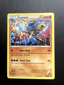 Pokemon TCG Lucario XY XY140 Holo Promo Cosmos Holo Rare Promo LP - Image 1