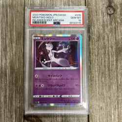 Graded PSA 10 2022 Pokemon JPN.SWSH Mewtwo-Holo Incandescent Arcana #035 - Image 1