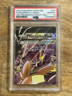 GRADED PSA 10 2023 Pokemon SWSH BSP FA/Mopeko V-Union CRZ #287 - Image 1
