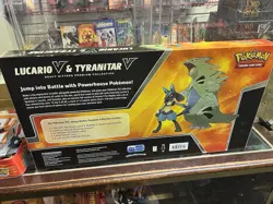 Pokemon TCG Lucario V & Tyranitar V Heavy Hitters Premium Collection Exclusive - Image 4
