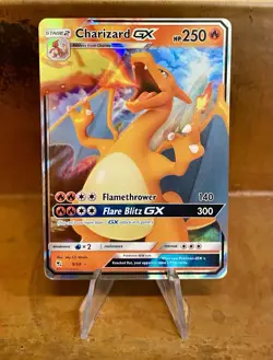 Pokemon TCG 2019 Hidden Fates Charizard GX 9/68 Ultra Rare Shiny Holo NM/MINT - Image 1