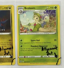Miscut Alignment Dot Error x2 Breloom 004 Druddigon 113 Pokemon Brilliant Stars - Image 3