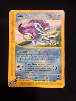 Pokemon TCG Suicune Black Star Promo 53 Pokemon 4Ever Movie Rare Pokemon 2002 - Image 1