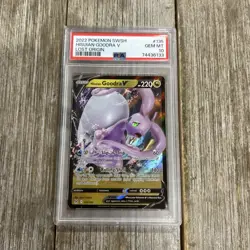 Graded PSA 10 2022 Pokemon SWSH Hisuian Goodra V Lost Origin #135 - Image 1