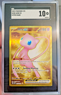 Mew ex Pokemon Scarlet & Violet 151 Hyper Rare Gold (not metal) 205/165 Gem Mint - Image 1