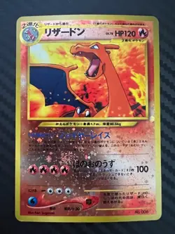 Pokemon TCG Charizard with SWIRL No.006 JP Premium File 2 Reverse Holo DMG - Image 1